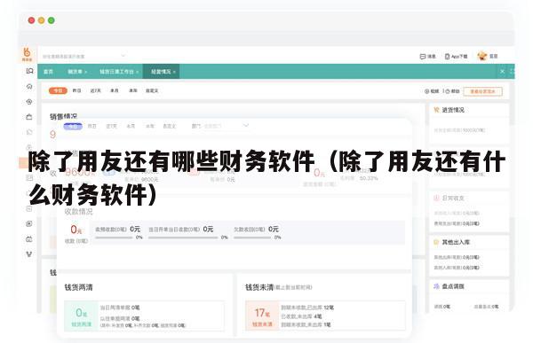 除了用友还有哪些财务软件（除了用友还有什么财务软件）
