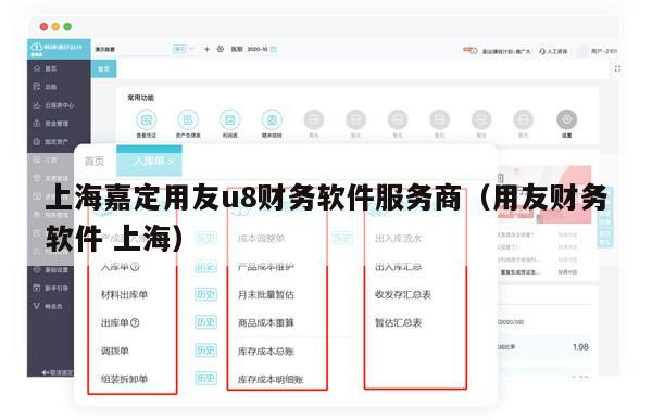 上海嘉定用友u8财务软件服务商（用友财务软件 上海）