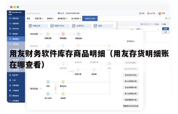 用友财务软件库存商品明细（用友存货明细账在哪查看）