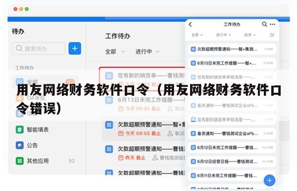 用友网络财务软件口令（用友网络财务软件口令错误）