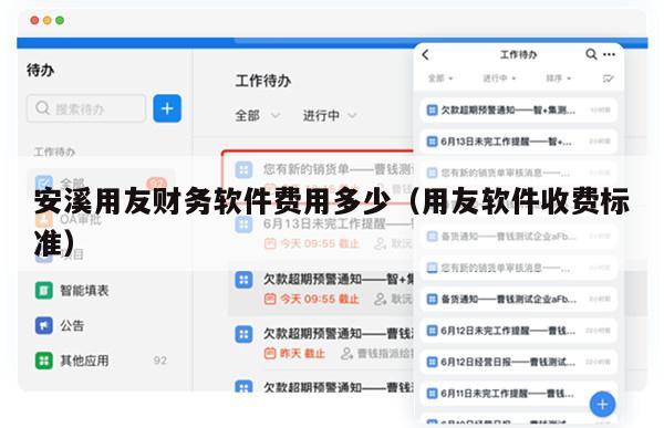 安溪用友财务软件费用多少（用友软件收费标准）