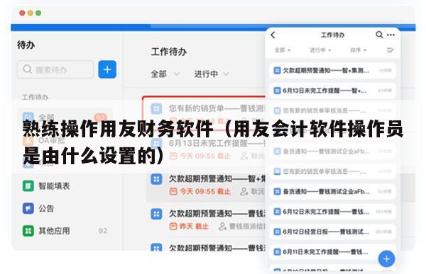 熟练操作用友财务软件（用友会计软件操作员是由什么设置的）