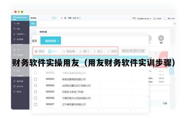 财务软件实操用友（用友财务软件实训步骤）