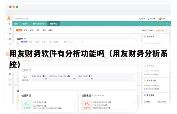 用友财务软件有分析功能吗（用友财务分析系统）