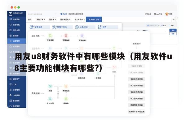 用友u8财务软件中有哪些模块（用友软件u8主要功能模块有哪些?）