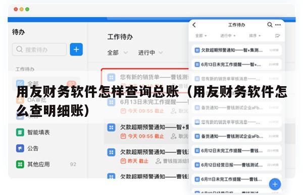 用友财务软件怎样查询总账（用友财务软件怎么查明细账）