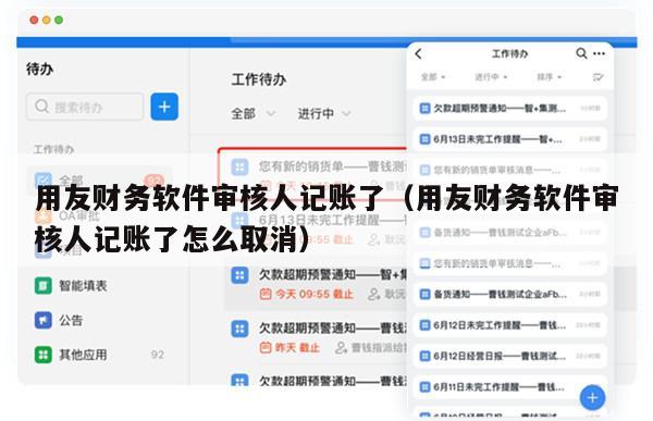 用友财务软件审核人记账了（用友财务软件审核人记账了怎么取消）