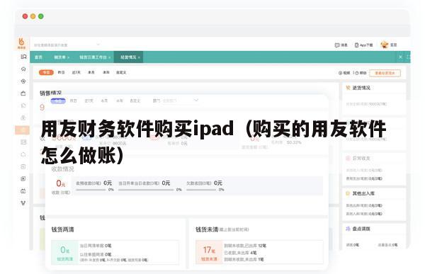 用友财务软件购买ipad（购买的用友软件怎么做账）