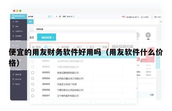 便宜的用友财务软件好用吗（用友软件什么价格）