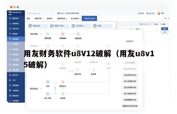 用友财务软件u8V12破解（用友u8v15破解）