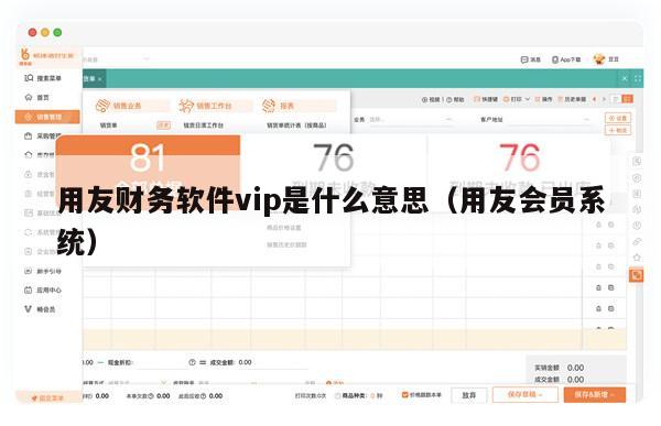 用友财务软件vip是什么意思（用友会员系统）