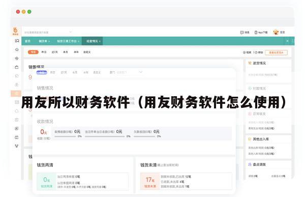 用友所以财务软件（用友财务软件怎么使用）