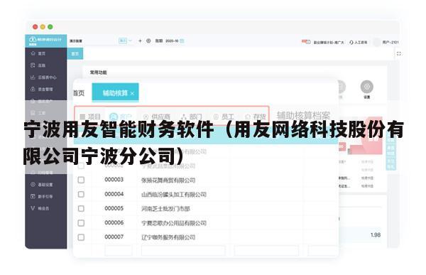 宁波用友智能财务软件（用友网络科技股份有限公司宁波分公司）