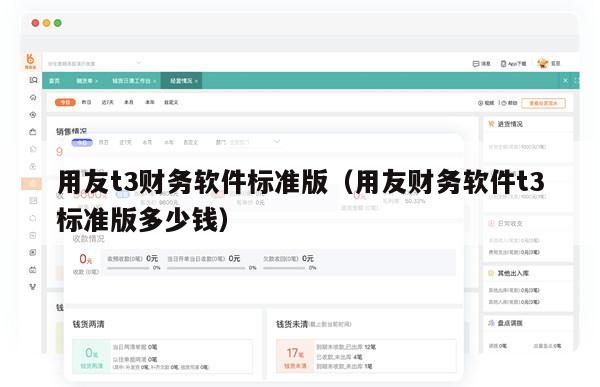 用友t3财务软件标准版（用友财务软件t3标准版多少钱）