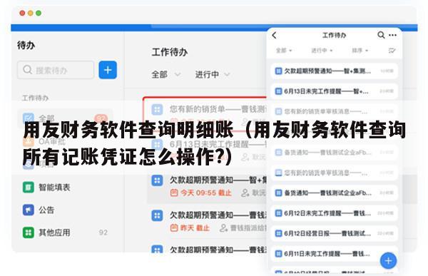 用友财务软件查询明细账（用友财务软件查询所有记账凭证怎么操作?）
