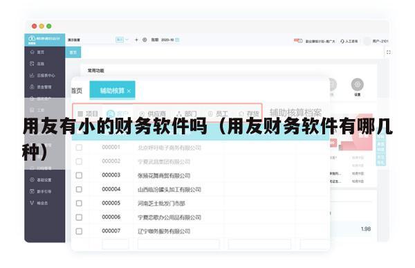 用友有小的财务软件吗（用友财务软件有哪几种）