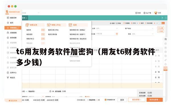 t6用友财务软件加密狗（用友t6财务软件多少钱）