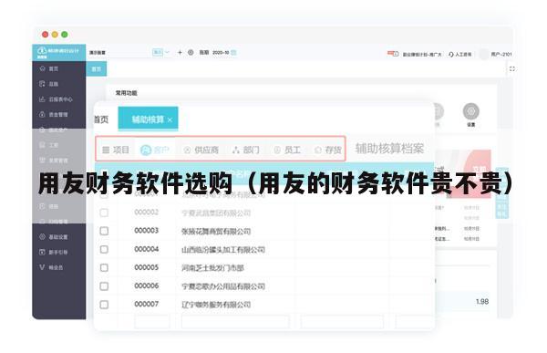 用友财务软件选购（用友的财务软件贵不贵）