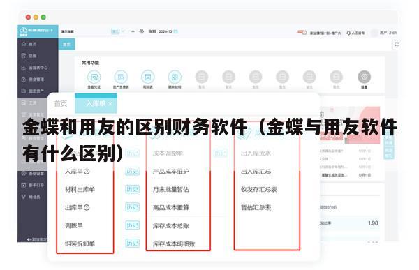 金蝶和用友的区别财务软件（金蝶与用友软件有什么区别）