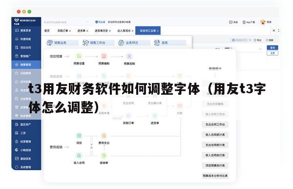 t3用友财务软件如何调整字体（用友t3字体怎么调整）