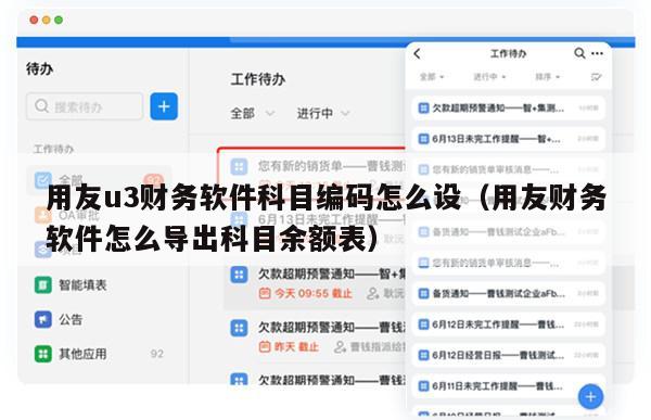 用友u3财务软件科目编码怎么设（用友财务软件怎么导出科目余额表）