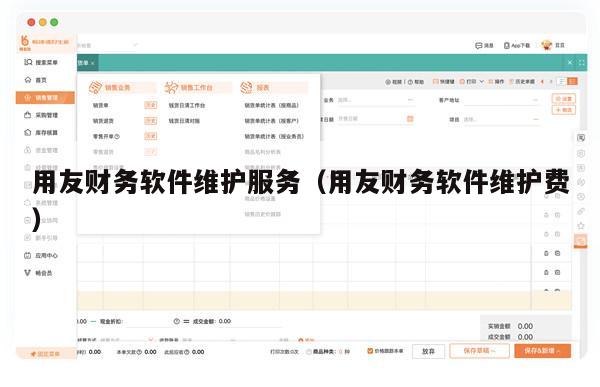 用友财务软件维护服务（用友财务软件维护费）