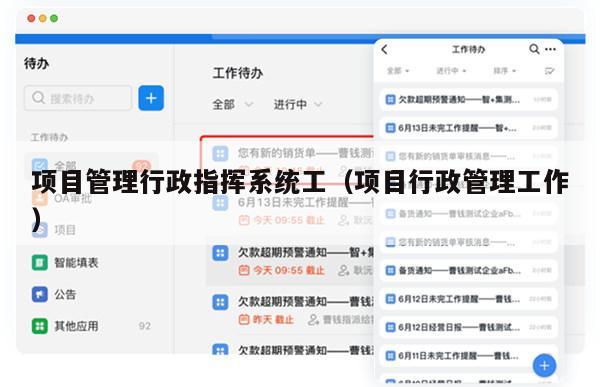 项目管理行政指挥系统工（项目行政管理工作）
