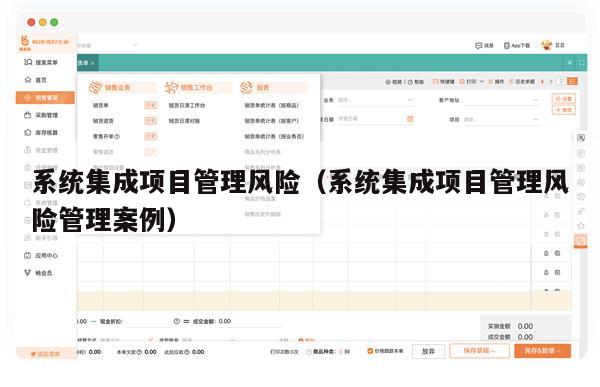 系统集成项目管理风险（系统集成项目管理风险管理案例）