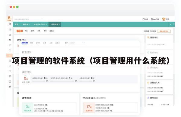 项目管理的软件系统（项目管理用什么系统）