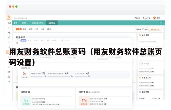 用友财务软件总账页码（用友财务软件总账页码设置）
