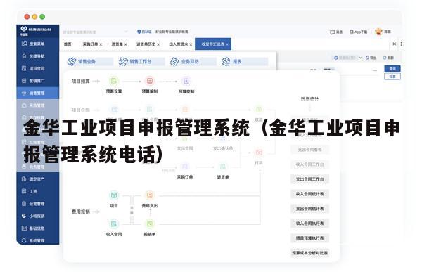 金华工业项目申报管理系统（金华工业项目申报管理系统电话）