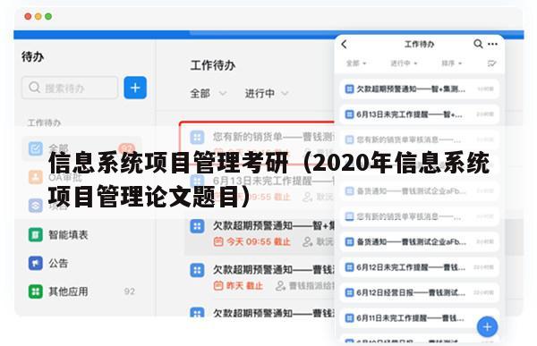 信息系统项目管理考研（2020年信息系统项目管理论文题目）