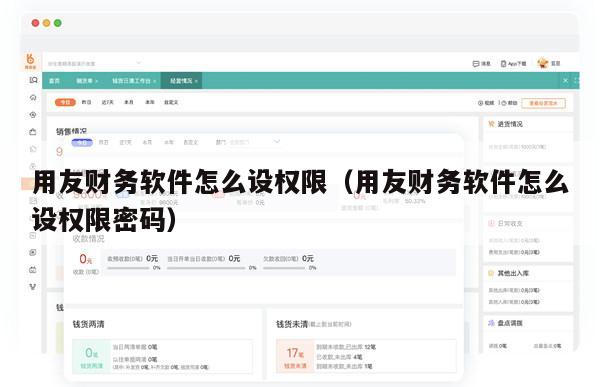 用友财务软件怎么设权限（用友财务软件怎么设权限密码）