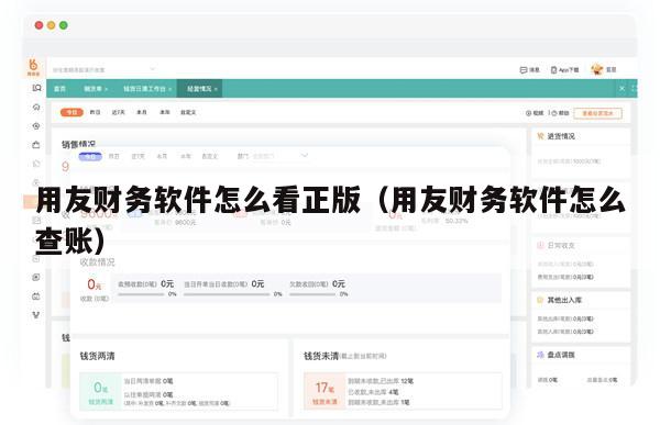 用友财务软件怎么看正版（用友财务软件怎么查账）