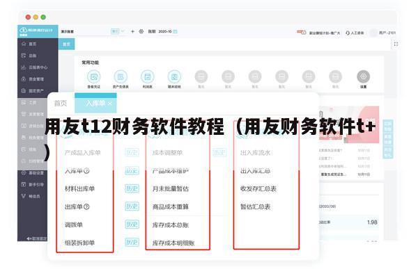 用友t12财务软件教程（用友财务软件t+）