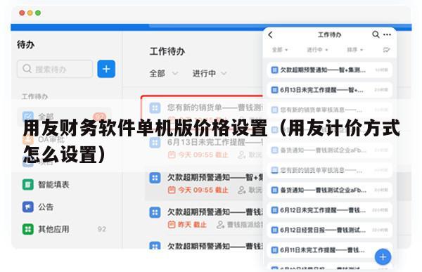 用友财务软件单机版价格设置（用友计价方式怎么设置）