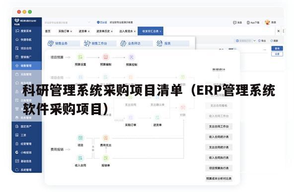 科研管理系统采购项目清单（ERP管理系统软件采购项目）