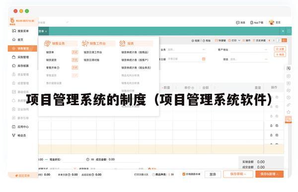 项目管理系统的制度（项目管理系统软件）