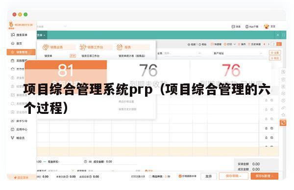 项目综合管理系统prp（项目综合管理的六个过程）