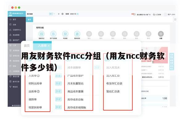 用友财务软件ncc分组（用友ncc财务软件多少钱）