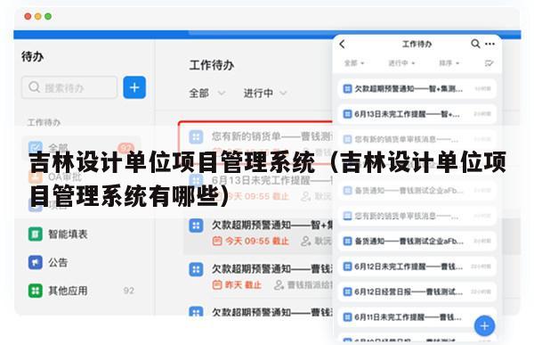 吉林设计单位项目管理系统（吉林设计单位项目管理系统有哪些）