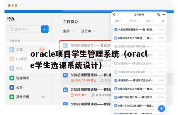 oracle项目学生管理系统（oracle学生选课系统设计）