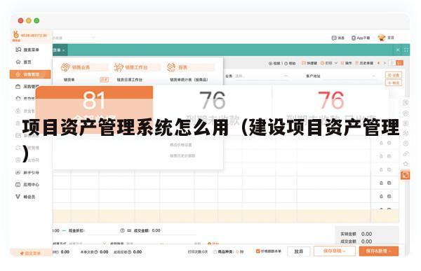 项目资产管理系统怎么用（建设项目资产管理）