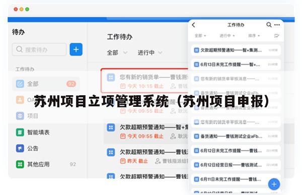 苏州项目立项管理系统（苏州项目申报）