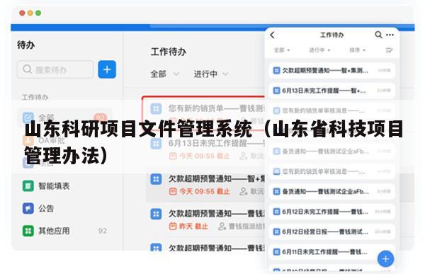 山东科研项目文件管理系统（山东省科技项目管理办法）