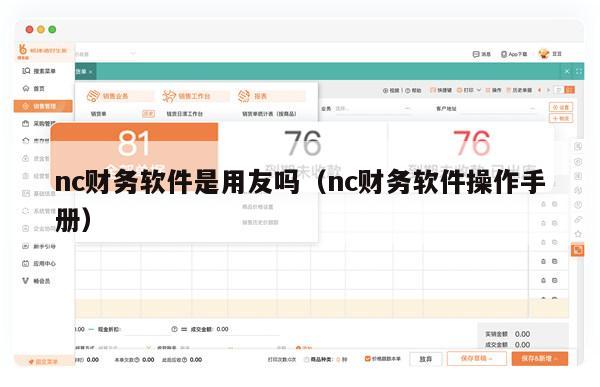 nc财务软件是用友吗（nc财务软件操作手册）