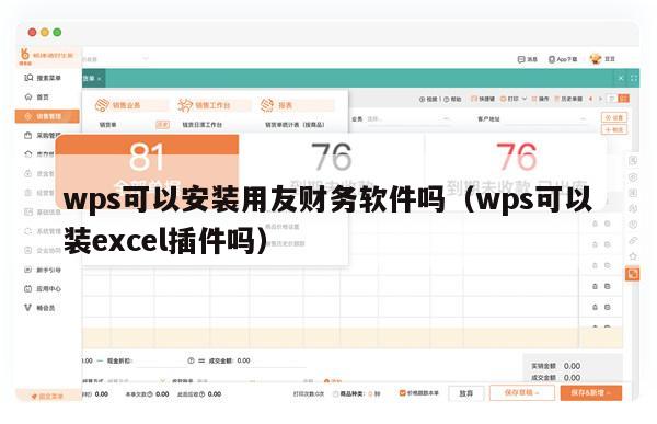 wps可以安装用友财务软件吗（wps可以装excel插件吗）