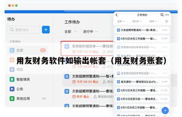 用友财务软件如输出帐套（用友财务账套）