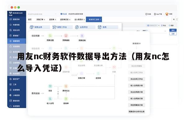 用友nc财务软件数据导出方法（用友nc怎么导入凭证）