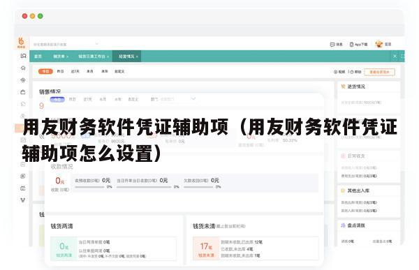 用友财务软件凭证辅助项（用友财务软件凭证辅助项怎么设置）